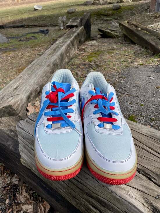 Nike Air Force 1 Premium '07 'Glacier Blue' Womens size NO shoe box - Picture 2 of 6